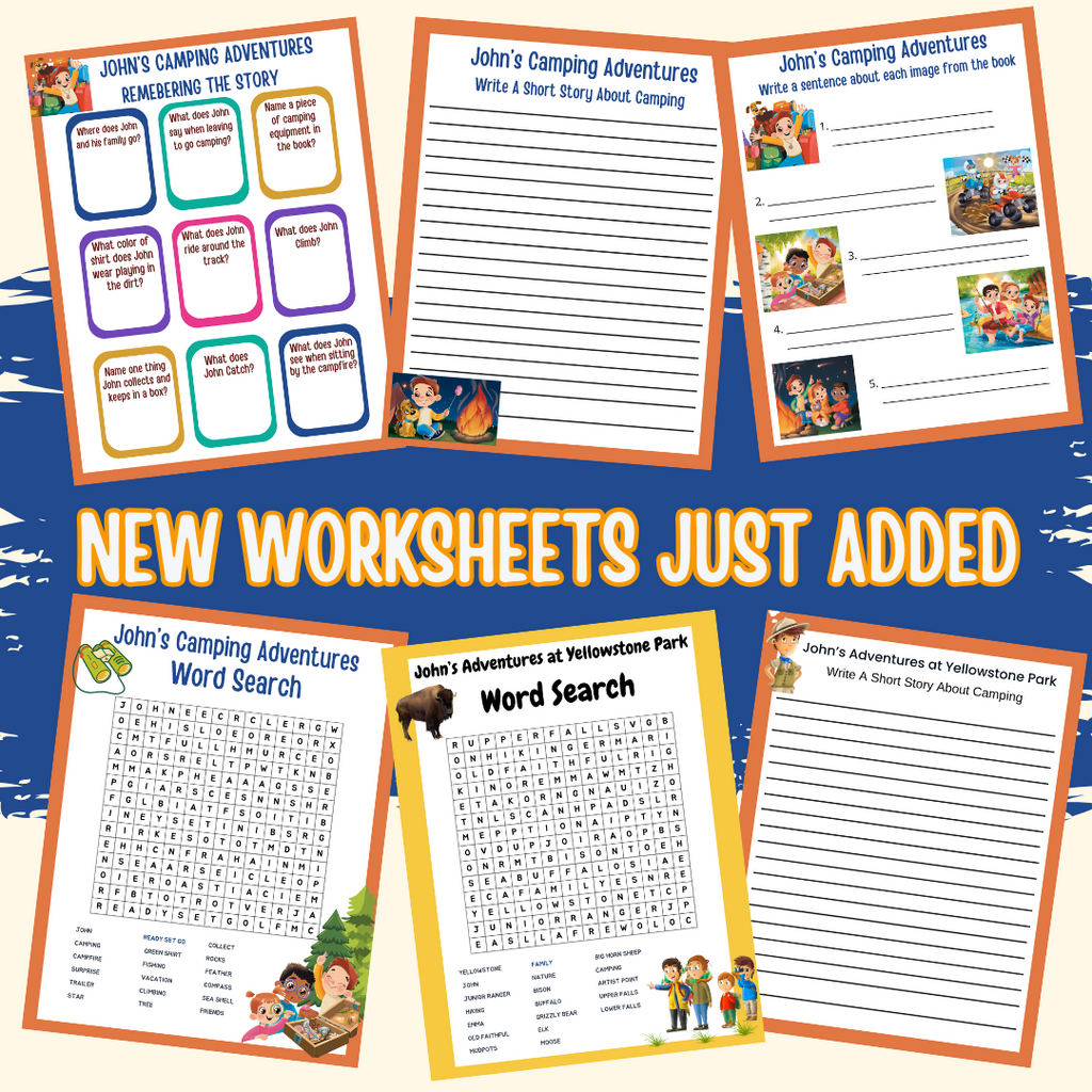 "New Free Worksheets for John’s Camping Adventures: Fun Activities for Young Explorers"