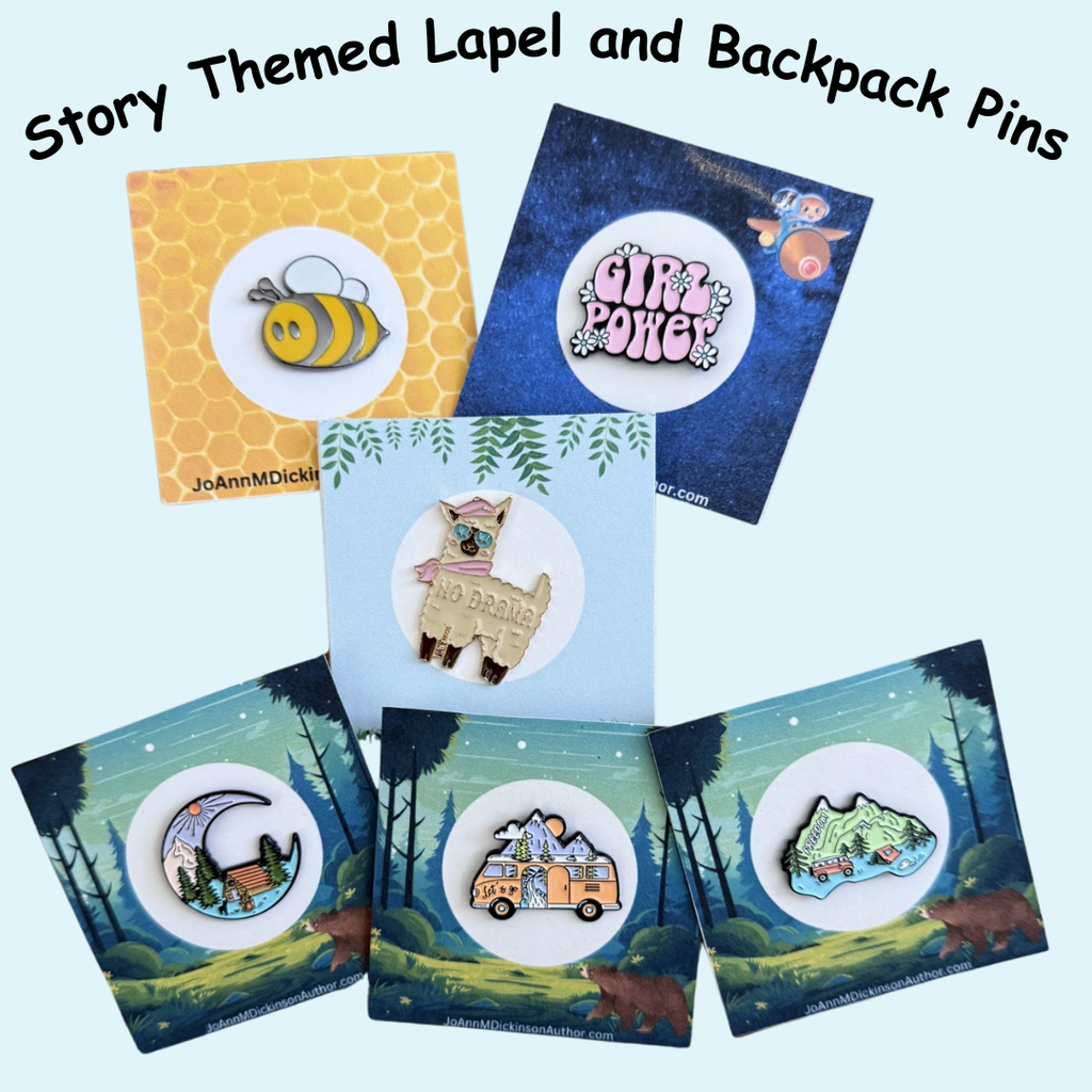 "Themed Apparel Pins Collection: Adventure, Nature, and Fun Designs"