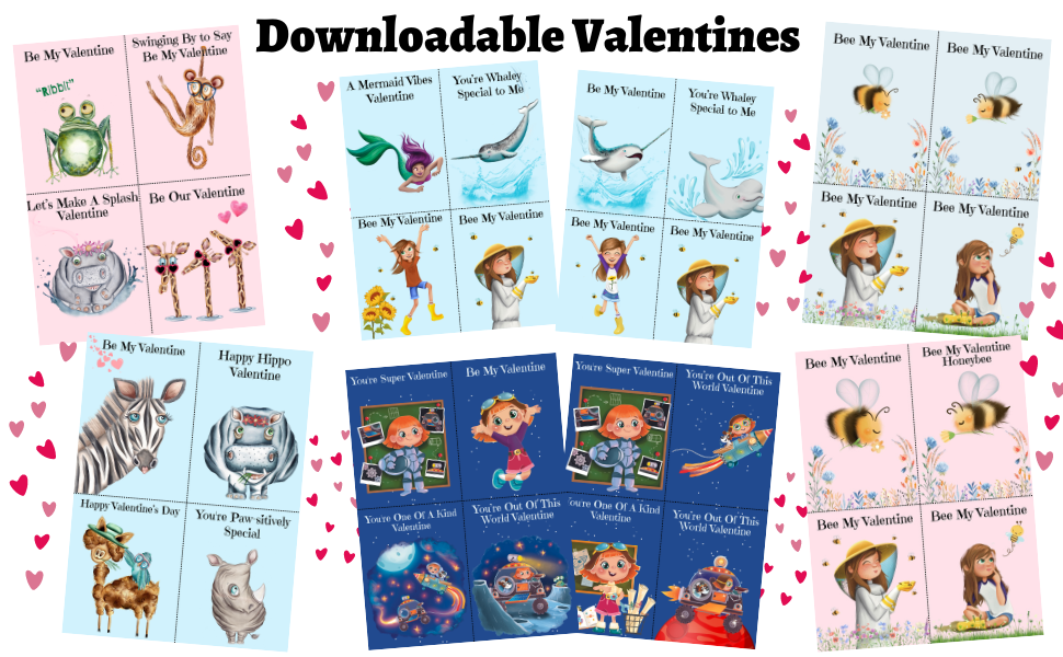 "Valentine’s Day Printables: Free Character-Inspired Designs for Kids"